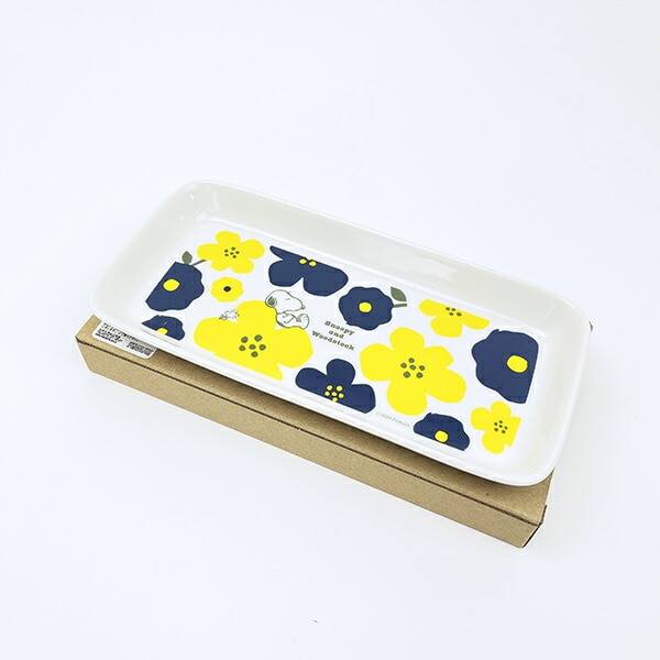 スヌーピー フラワー モーメントロングトレー お皿 食器 SNOOPY