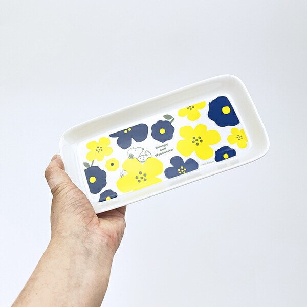 スヌーピー フラワー モーメントロングトレー お皿 食器 SNOOPY