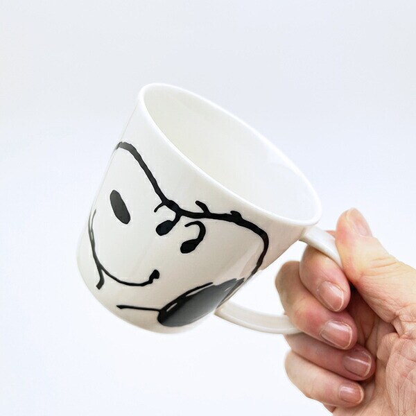 スヌーピー スマイル フェイスマグ(M) コップ ホワイト 日本製 SNOOPY