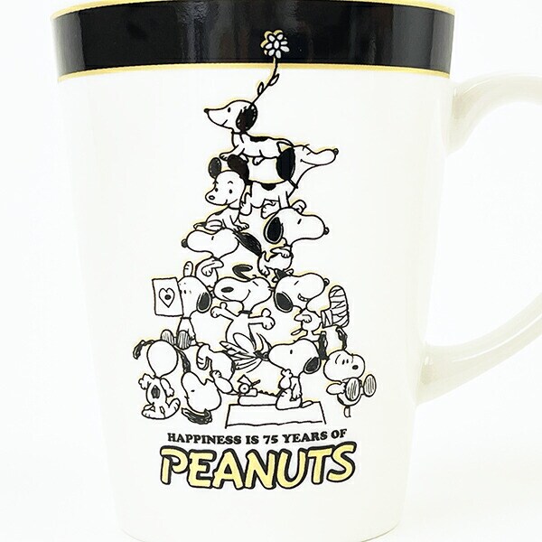 スヌーピー ピラミッド 記念マグカップ コップ PEANUTS 75th 日本製 SNOOPY