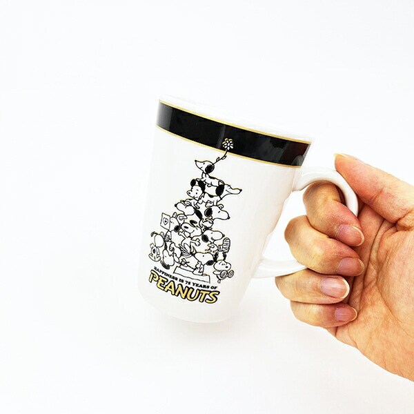 スヌーピー ピラミッド 記念マグカップ コップ PEANUTS 75th 日本製 SNOOPY