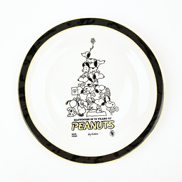スヌーピー ピラミッド 記念プレート 食器 PEANUTS 75th 日本製 SNOOPY