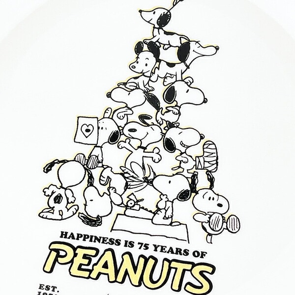 スヌーピー ピラミッド 記念プレート 食器 PEANUTS 75th 日本製 SNOOPY