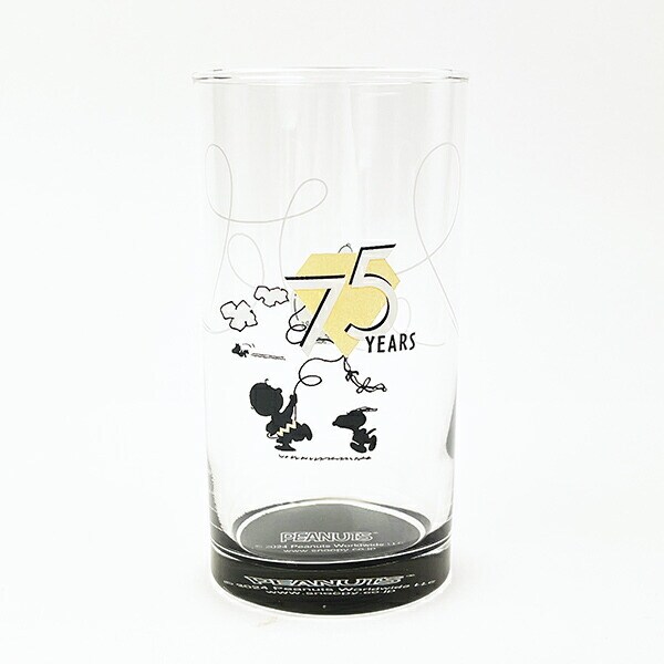 スヌーピー ＆チャーリーブラウン 記念タンブラー コップ PEANUTS 75th 日本製 SNOOPY