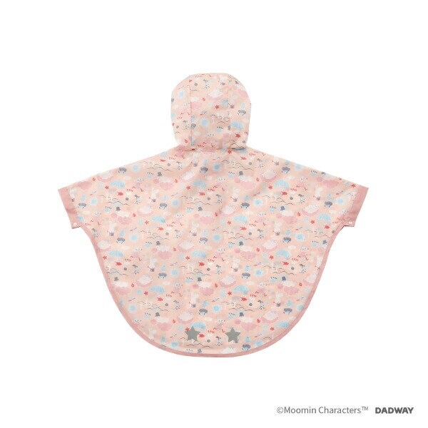 ムーミン レインポンチョ(80-100) ピンク キッズ