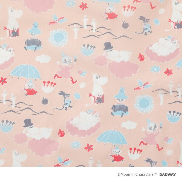 ムーミン レインポンチョ(100-120) ピンク キッズ