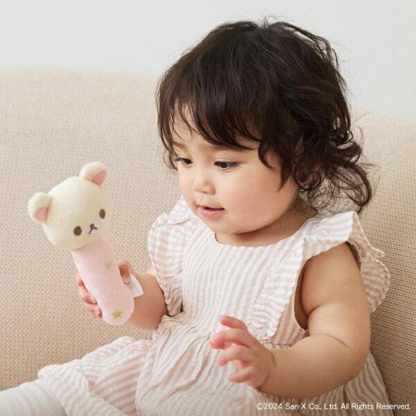 リラックマ コリラックマ にぎにぎスティック ピンク ベビー