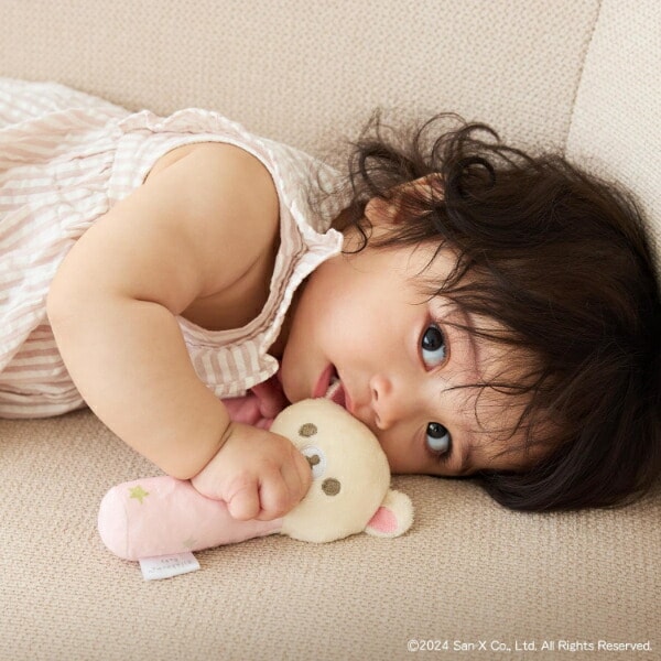 リラックマ コリラックマ にぎにぎスティック ピンク ベビー