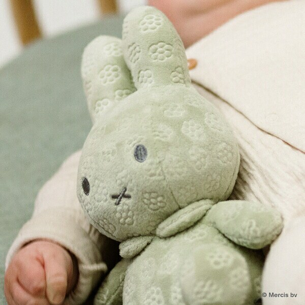 ミッフィー miffy x Little Dutch Flower ぬいぐるみ(20cm) 抹茶グリーン ベビー 出産祝い