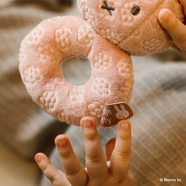 ミッフィー miffy x Little Dutch Flower ベビーラトル ストロベリー ベビー 出産祝い