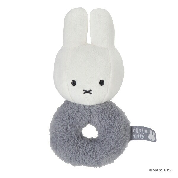 ミッフィー miffy フラッフィー ラトル(ブルー) ガラガラ ベビー