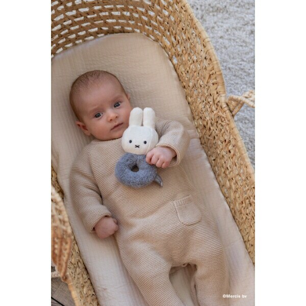 ミッフィー miffy フラッフィー ラトル(ブルー) ガラガラ ベビー