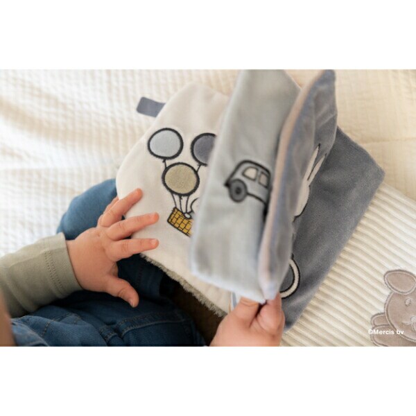 ミッフィー miffy フラッフィー 布えほん(ブルー) ベビー