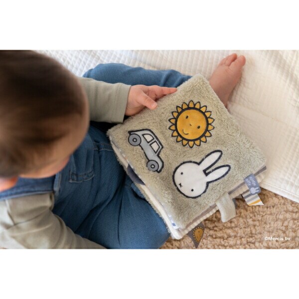ミッフィー miffy フラッフィー 布えほん(ブルー) ベビー