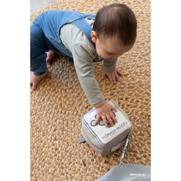 ミッフィー miffy フラッフィー ベビーキューブ(ブルー)