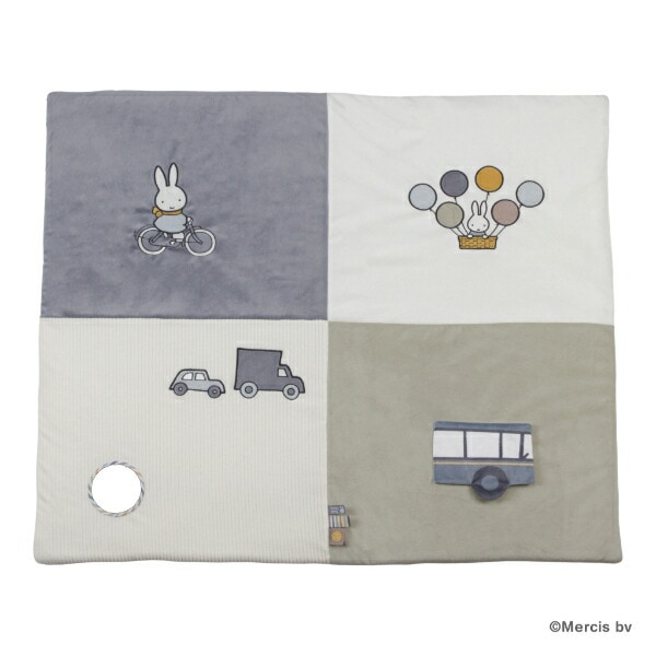 ミッフィー miffy フラッフィー プレイマット(ブルー) ベビー