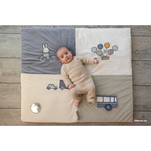 ミッフィー miffy フラッフィー プレイマット(ブルー) ベビー