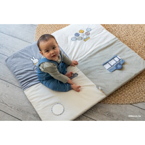ミッフィー miffy フラッフィー プレイマット(ブルー) ベビー