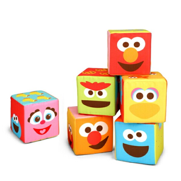 セサミストリート ふかふか布ブロック トイ ベビー