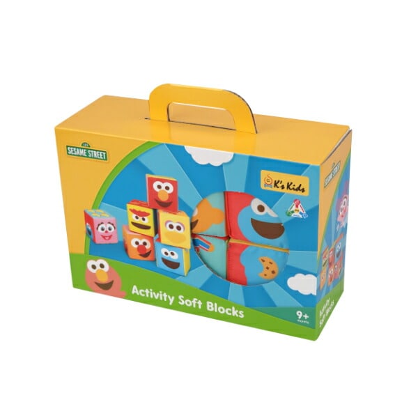 セサミストリート ふかふか布ブロック トイ ベビー