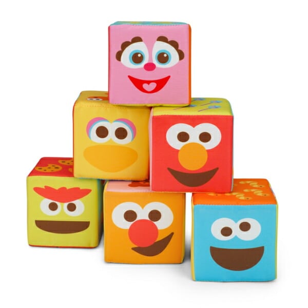 セサミストリート ふかふか布ブロック トイ ベビー