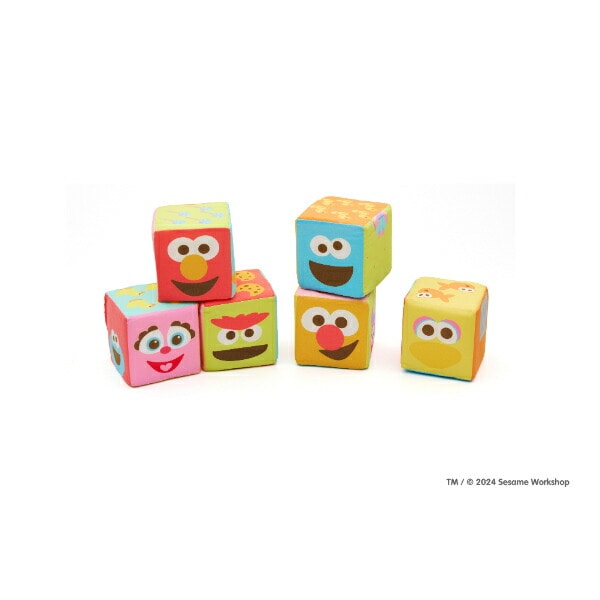 セサミストリート ふかふか布ブロック トイ ベビー