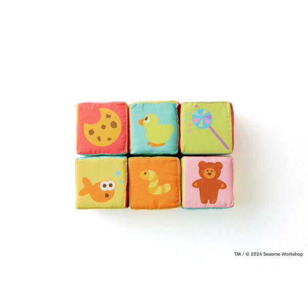 セサミストリート ふかふか布ブロック トイ ベビー