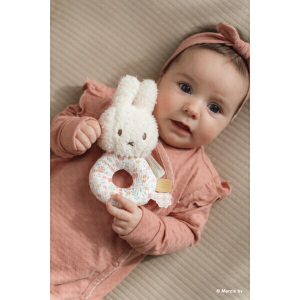ミッフィー miffy x Little Dutch ベビーラトル ラッキーブロッサム ベビー 出産祝い