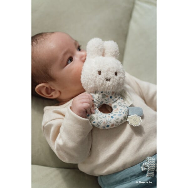 ミッフィー miffy x Little Dutch ベビーラトル ラッキーリーブス ベビー 出産祝い