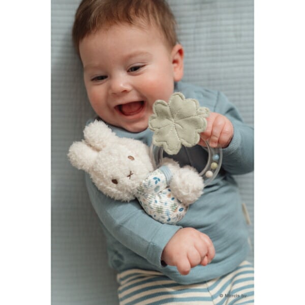 ミッフィー miffy x Little Dutch リングラトル ラッキーリーブス ベビー 出産祝い