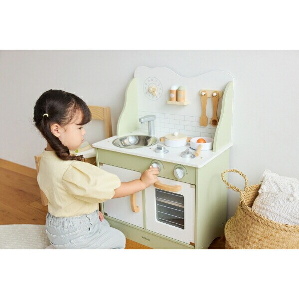 DADWAY(ダッドウェイ) おままごとキッチン(フォレストグリーン) ごっこ遊び おもちゃ ベビー キッズ