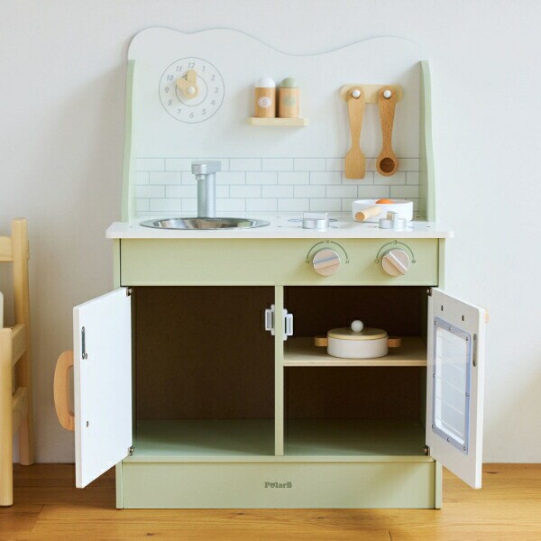 DADWAY(ダッドウェイ) おままごとキッチン(フォレストグリーン) ごっこ遊び おもちゃ ベビー キッズ
