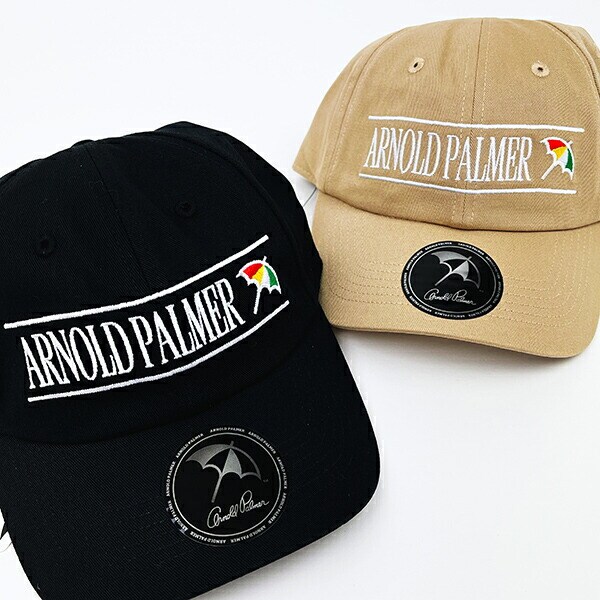 Arnold Palmer(アーノルドパーマー) ラインロゴキャップ (ブラック) 帽子 アパレル