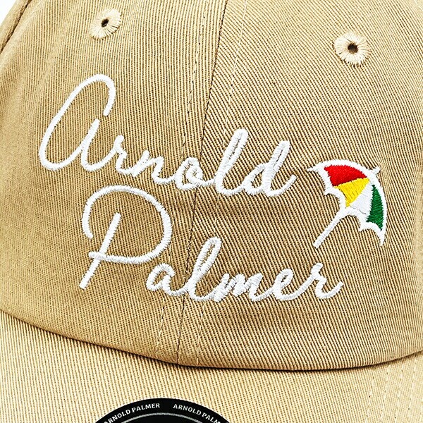 Arnold Palmer(アーノルドパーマー) 筆記体ロゴキャップ (ベージュ) 帽子 アパレル