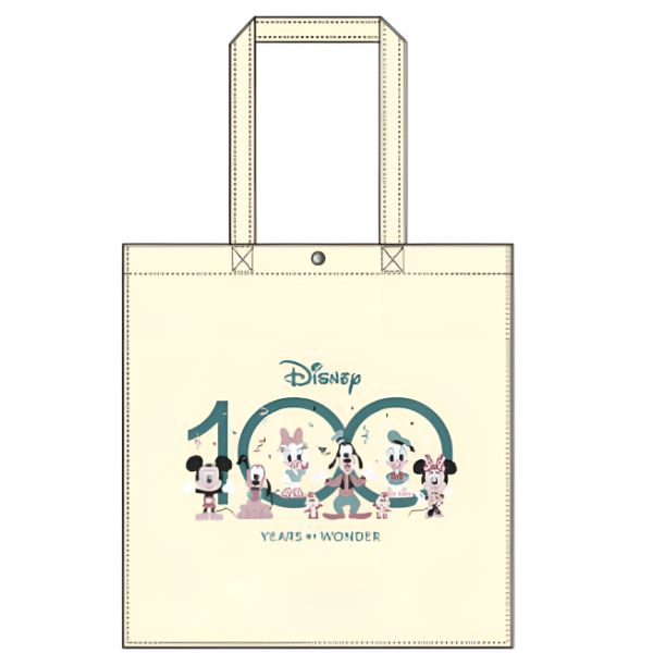 ディズニー 100周年 ミッキー キャンパストートバッグ （アイボリー） Disney