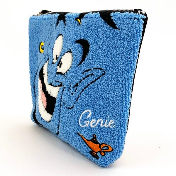 ディズニー アラジン ジーニー サガラポーチ サガラ刺繍 小物入れ 学校 オフィス ブルー