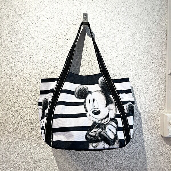 ディズニー ミッキーマウス バルーントートバッグ(モノクロ) Disney