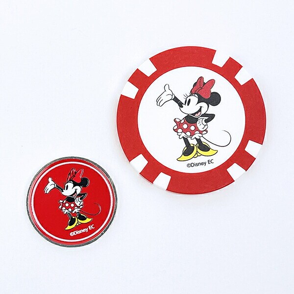 ディズニー ミニーマウス マグネットコイン ゴルフ用品