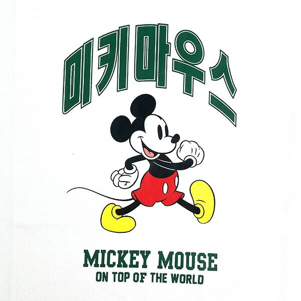 ディズニー ミッキーマウス ハングルシリーズ Ｔシャツ(ホワイト) Mサイズ アパレル Disney