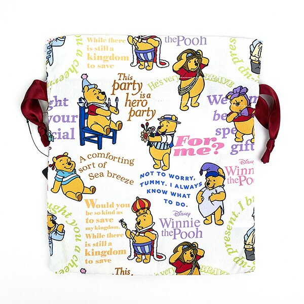 ディズニー くまのプーさん 巾着 イエロー Disney