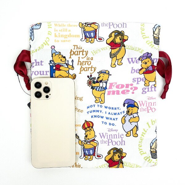 ディズニー くまのプーさん 巾着 イエロー Disney