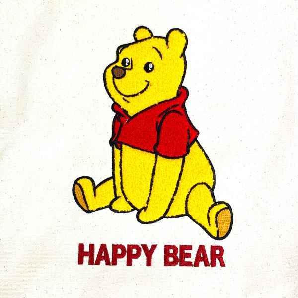 ディズニー くまのプーさん キャンパスさがら刺繍トートバッグ Disney