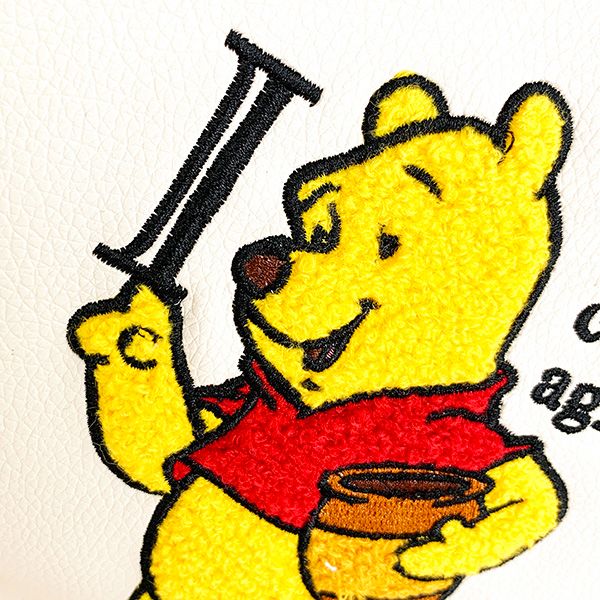 ディズニー くまのプーさん PUさがら刺繍ミニトートバッグ （ブルー） Disney