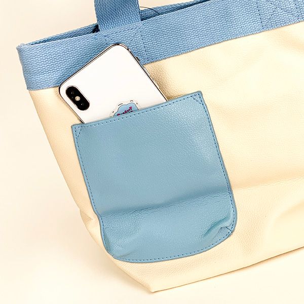 ディズニー くまのプーさん PUさがら刺繍ミニトートバッグ （ブルー） Disney