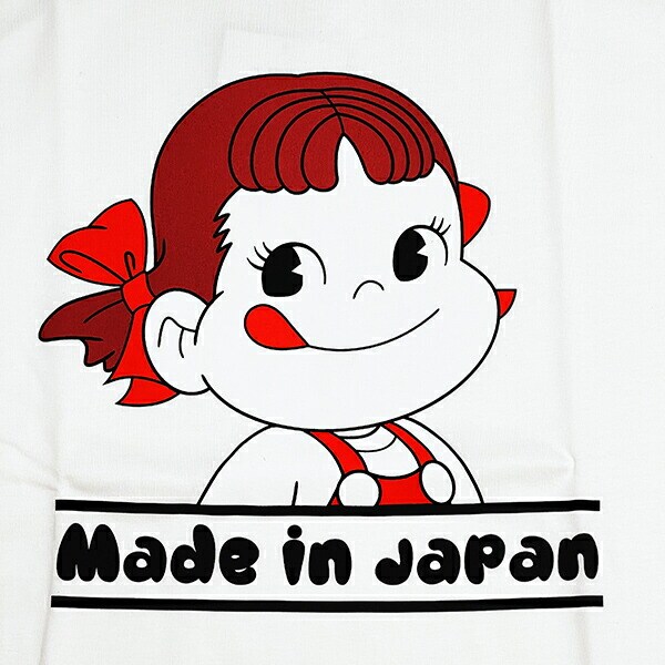 ペコちゃん Tシャツ(L) ホワイト アパレル 不二家 日本製