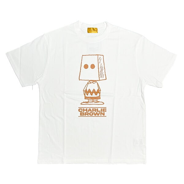 スヌーピー チャーリーブラウン Tシャツ(L) ホワイト アパレル 日本製 SNOOPY