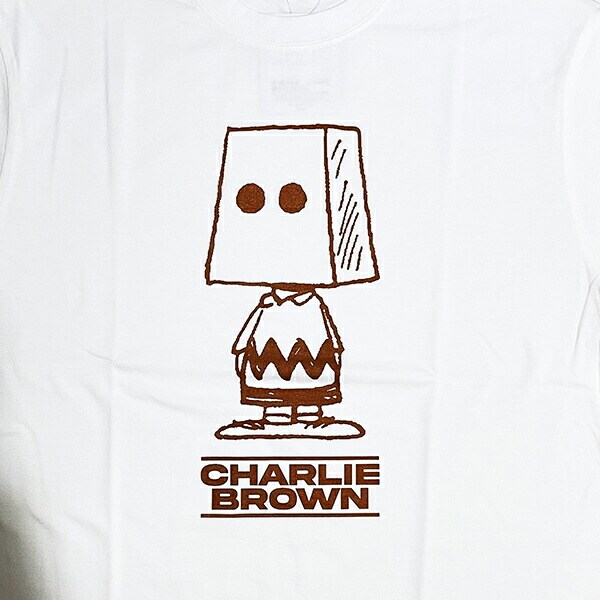 スヌーピー チャーリーブラウン Tシャツ(M) ホワイト アパレル 日本製 SNOOPY