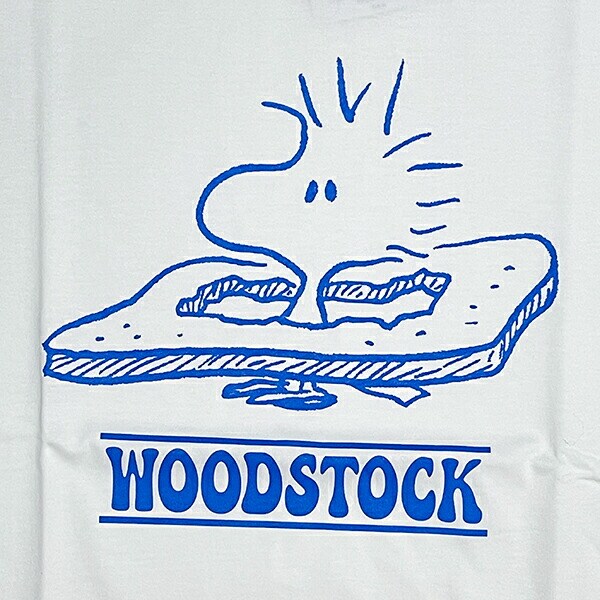 スヌーピー ウッドストック Tシャツ(M) ホワイト アパレル 日本製 SNOOPY