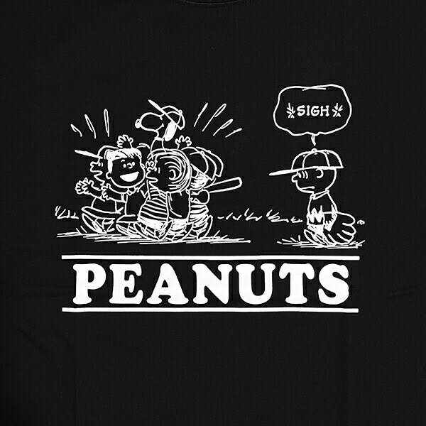 スヌーピー Tシャツ(M) ブラック アパレル 日本製 SNOOPY