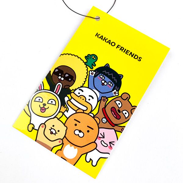 カカオフレンズ KAKAO FRIENDS ライアン サガラポーチ サガラ刺繍 小物入れ 学校 オフィス オレンジ